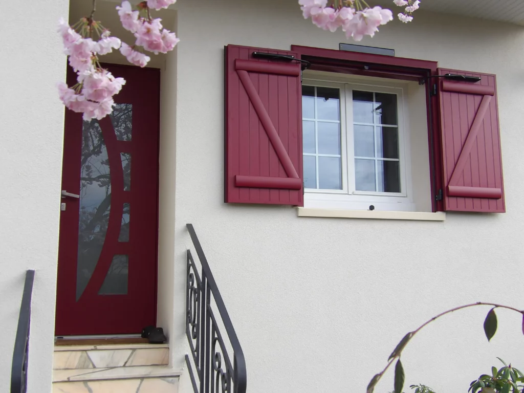 Pose de volets et porte d'entrée